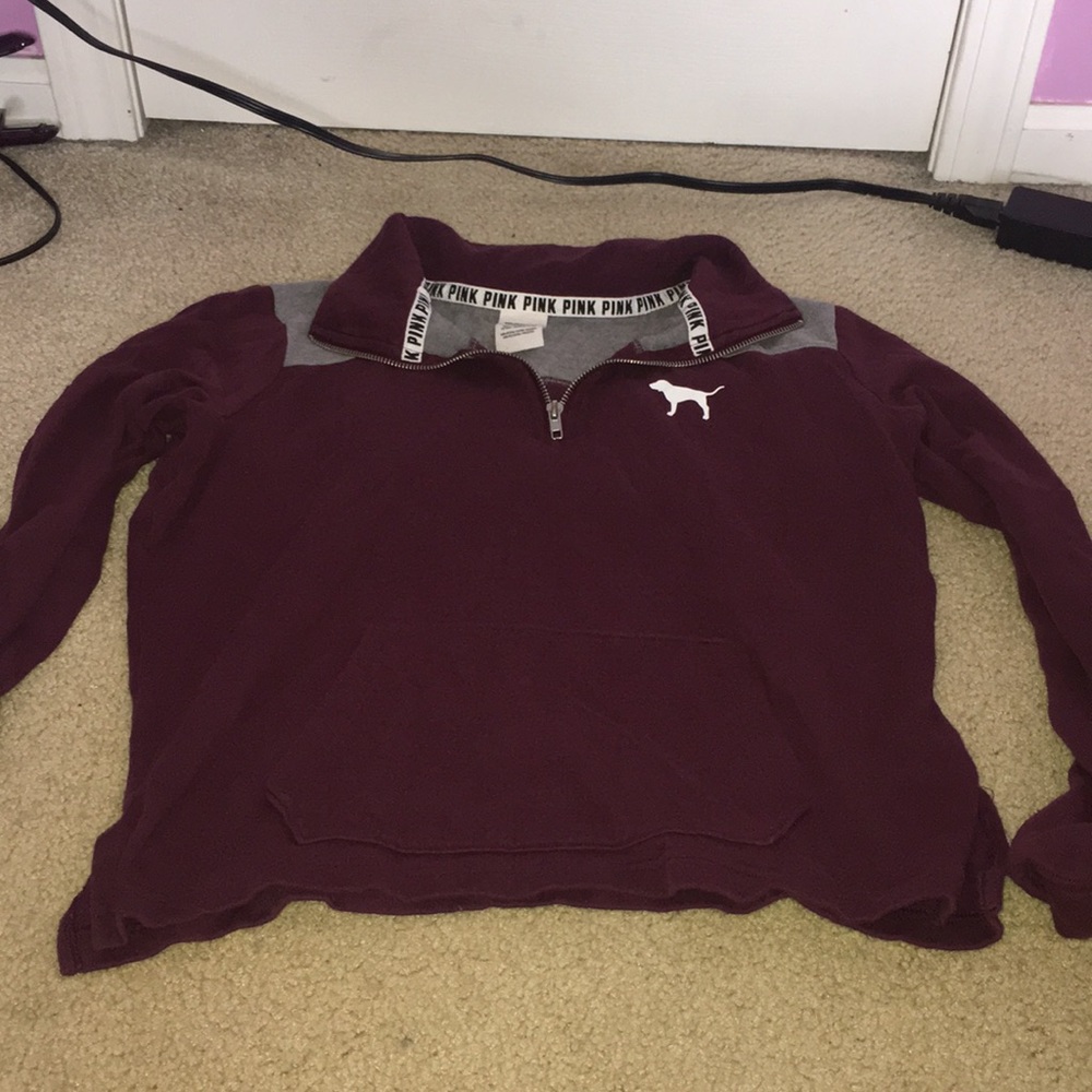Maroon Half Zip
